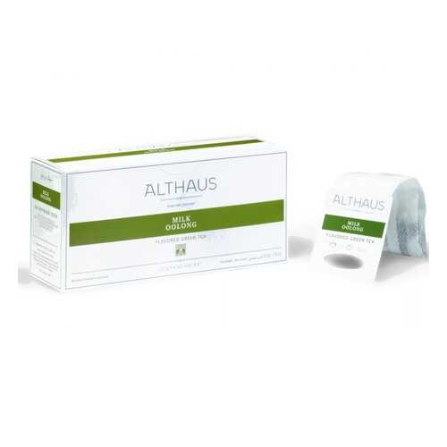 Чай Althaus Milk Oolong, зелёный с добавками, 20 пакетиков в Дикси