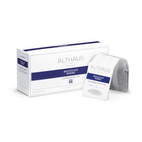 Чай Althaus Mountain Herbs, чёрный с добавками, 20 пакетиков в Дикси