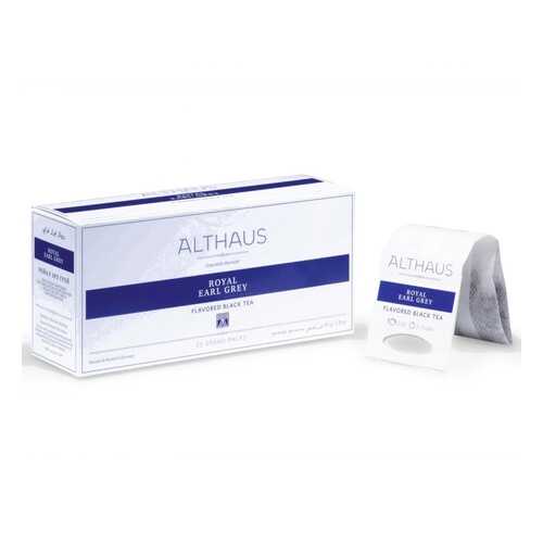 Чай Althaus Royal Earl Grey, чёрный с добавками, 20 пакетиков в Дикси