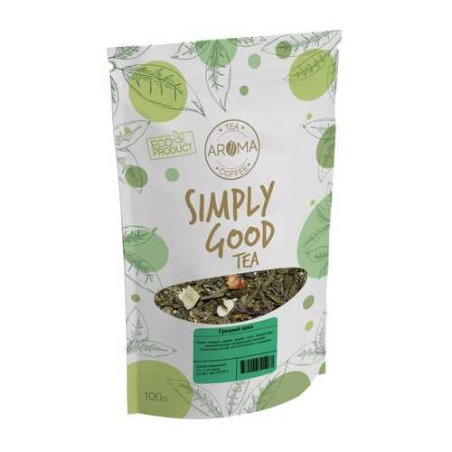 Чай Aroma Грецкий орех, зеленый с добавками листовой, 100 гр в Дикси