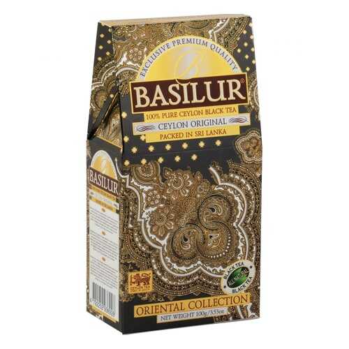 Чай Basilur Ceylon Original, черный листовой, 100 гр в Дикси
