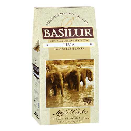 Чай Basilur Лист Цейлона черный цейлонский байховый листовой 200 г в Дикси