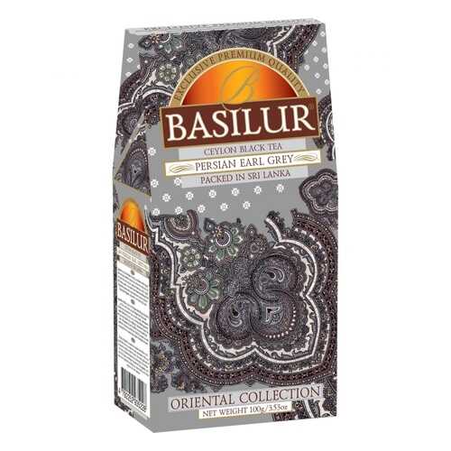 Чай Basilur Persian Earl Grey, черный листовой с добавками, 100 гр в Дикси