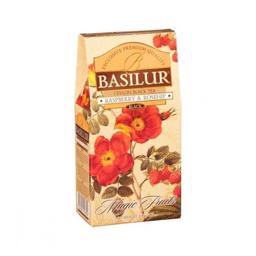 Чай Basilur Волшебные фрукты - Малина и шиповник черный с добавками 100 г в Дикси