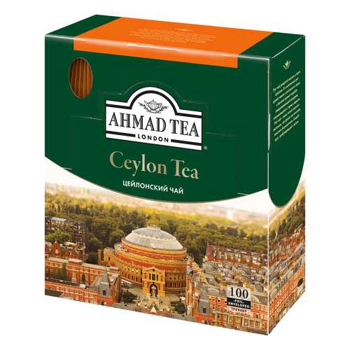 Чай черный Ahmad Tea ceylon tea 100 пакетиков в Дикси