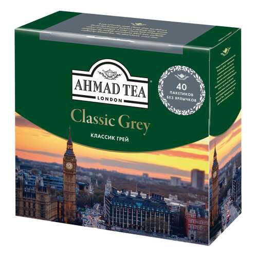 Чай черный Ahmad Tea earl grey со вкусом и ароматом бергамота 40 пакетиков в Дикси