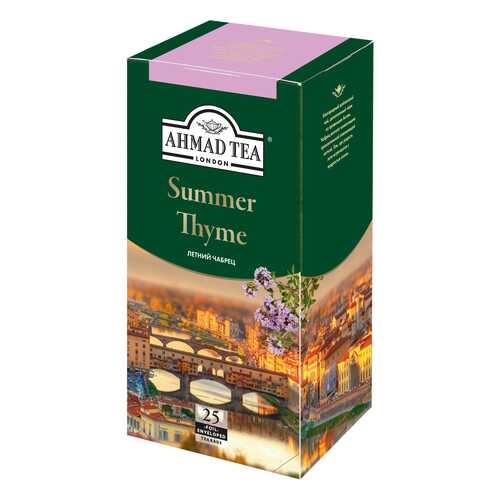 Чай черный Ahmad Tea summer thyme 25 пакетиков в Дикси