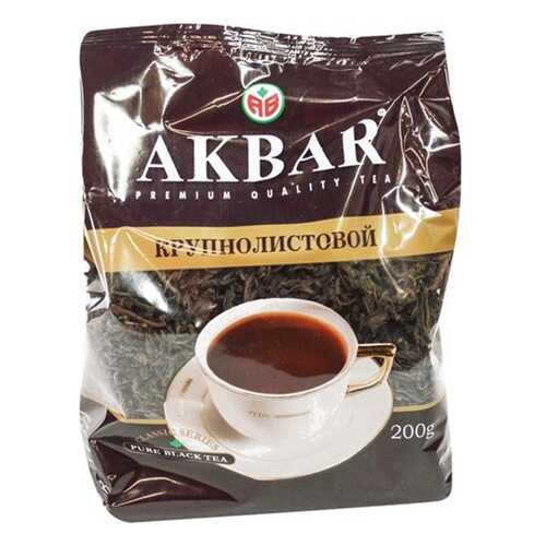 Чай черный Akbar байховый крупнолистовой классическая серия 200 г в Дикси