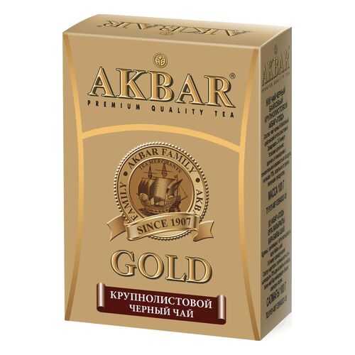 Чай черный Akbar gold крупнолистовой 100 г в Дикси