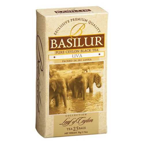 Чай черный Basilur uva цейлонский 25 пакетиков в Дикси