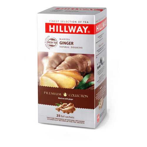 Чай черный байховый HILLWAY c имбирем, 25 пак. в Дикси