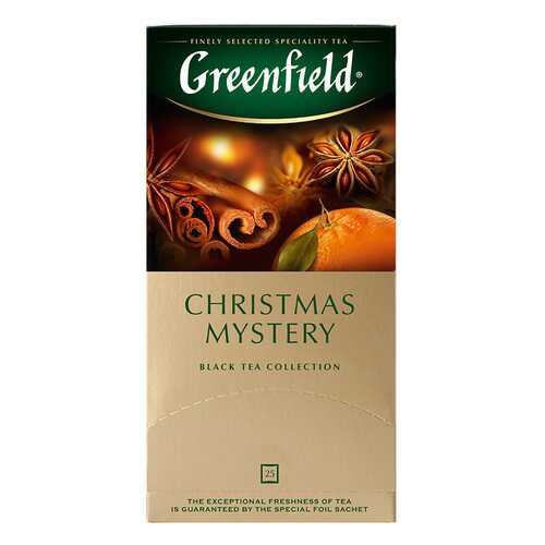 Чай черный Greenfield Christmas Mystery 25 пакетиков в Дикси