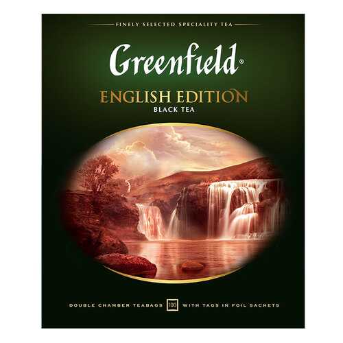 Чай черный Greenfield English Edition 100 пакетиков в Дикси