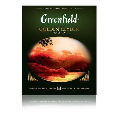 Чай черный Greenfield Golden Ceylon 100 пакетиков в Дикси