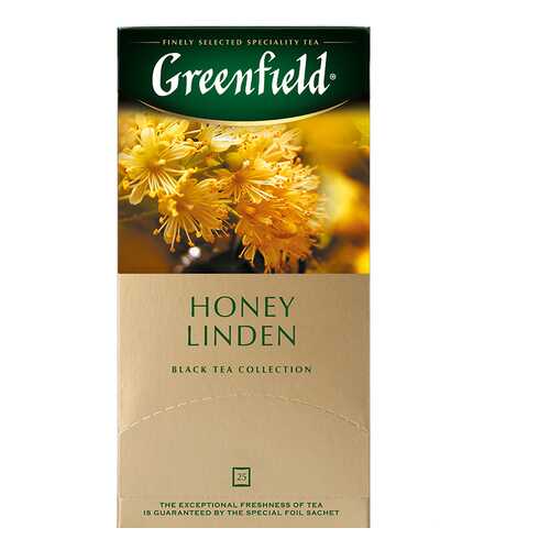 Чай черный Greenfield Honey Linden 25 пакетиков в Дикси