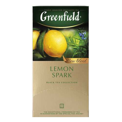 Чай черный Greenfield Lemon Spark 25 пакетиков в Дикси