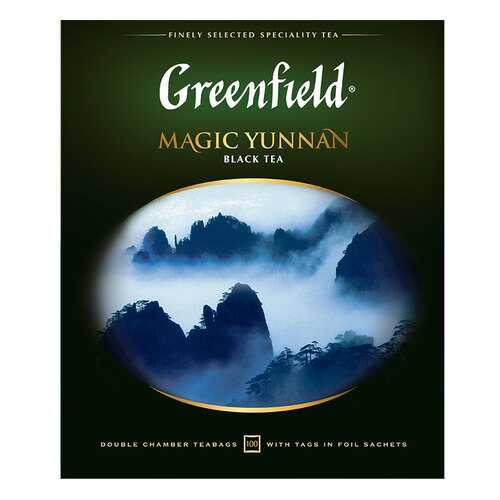 Чай черный Greenfield Magic Yunnan 100 пакетиков в Дикси