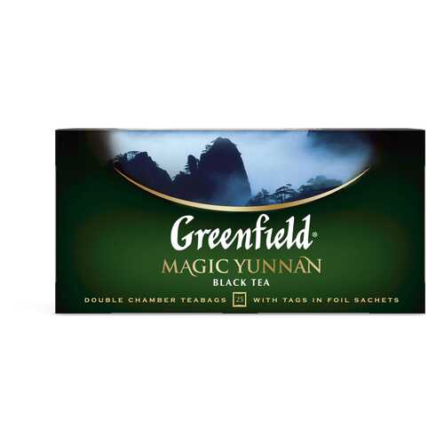 Чай черный Greenfield Magic Yunnan 25 пакетиков в Дикси