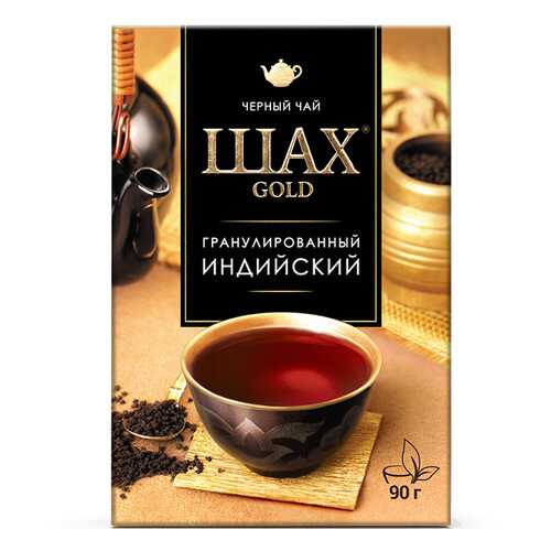 Чай черный листовой гранулированный Шах Gold Индийский 90 г в Дикси