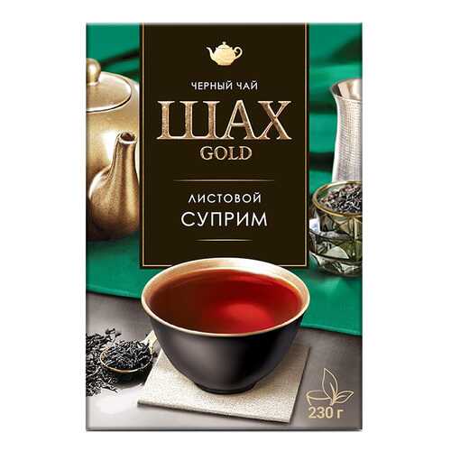 Чай черный листовой Шах Gold Суприм 230 г в Дикси