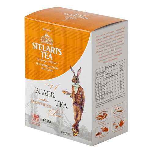 Чай черный листовой Steuarts black tea OPA 100 гр в Дикси