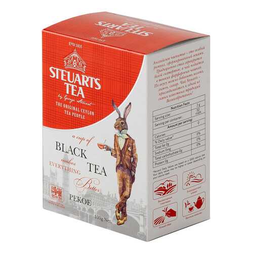 Чай черный листовой Steuarts black tea pekoe 100 г в Дикси