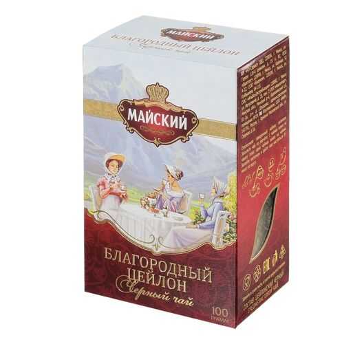 Чай черный Майский благородный цейлон 100 г в Дикси