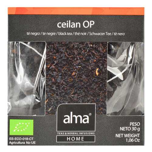 Чай черный Organic Alma Home цейлонский 15*1.86 г в Дикси