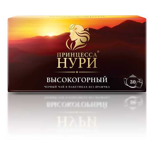 Чай черный Принцесса Нури Высокогорный 30 пакетиков без ярлыка в Дикси