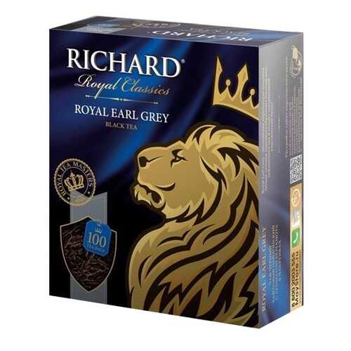 Чай черный Richard royal earl grey 100 пакетиков в Дикси