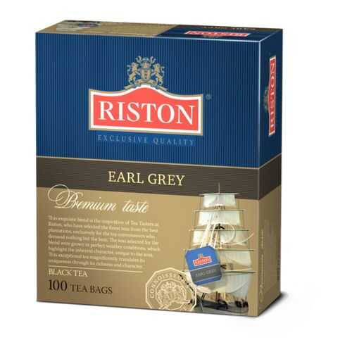 Чай черный Riston earl grey 100 пакетиков в Дикси