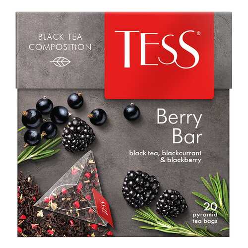 Чай черный Tess Berry Bar 20 пакетиков в Дикси