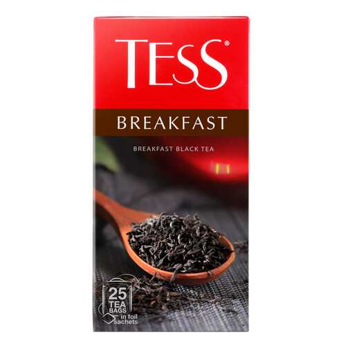 Чай черный Tess Breakfast 25 пакетиков в Дикси