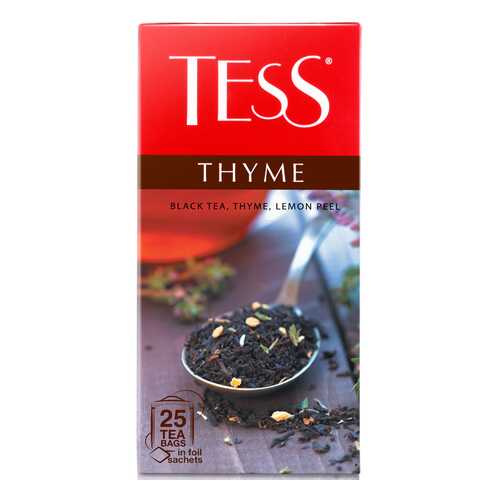 Чай черный Tess Thyme 25 пакетиков в Дикси