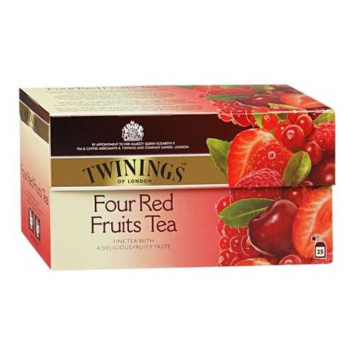 Чай черный Twinings четыре красные ягоды 25 пакетиков в Дикси