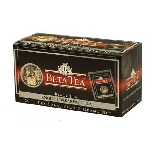 Чай черный в пакетиках для чашки Beta Tea английский завтрак 25*2 г в Дикси
