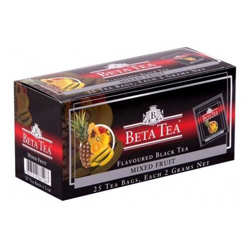 Чай черный в пакетиках для чашки Beta Tea мультифрукт 25*2 г в Дикси