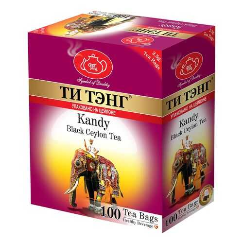 Чай черный в пакетиках для чашки Ти Тэнг Kandy 100*2.5 г в Дикси