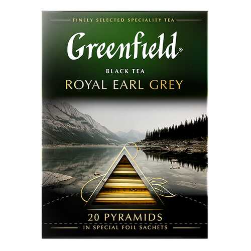Чай черный в пирамидках Greenfield Royal Earl Grey 20 пакетиков в Дикси