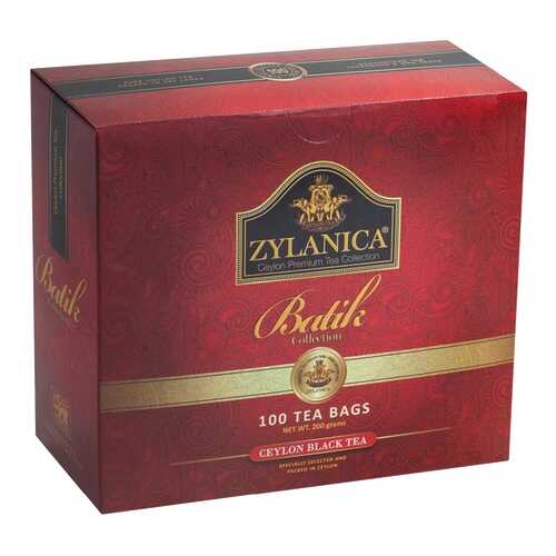 Чай черный Zylanica batik design 100 пакетиков в Дикси