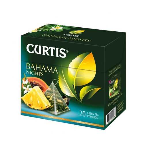 Чай Curtis Bahama Nights зеленый с добавками 20 пирамидок в Дикси