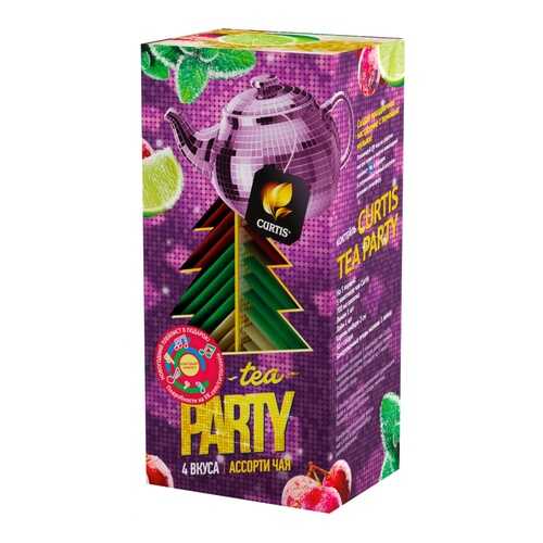 Чай Curtis Tea Party ассорти 32 сашетов в Дикси