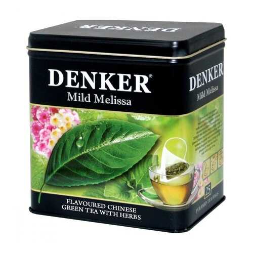 Чай Denker Mild Melissa зеленый с добавками 25 пирамидок в Дикси