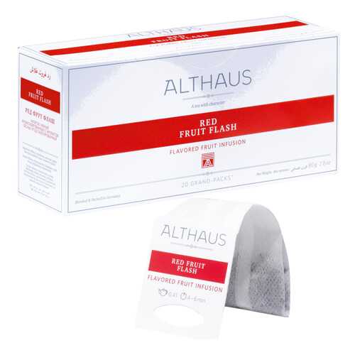Чай фруктовый в пакетах для чайника Althaus ред фрут флэш 20*4 г в Дикси