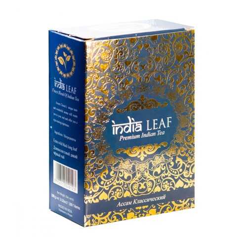 Чай India leaf Ассам классический, черный среднелистовой, 100 гр в Дикси