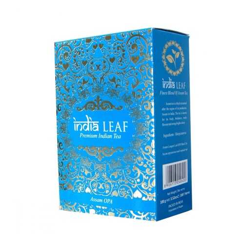 Чай India leaf Ассам опа, черный крупнолистовой, 100 гр в Дикси