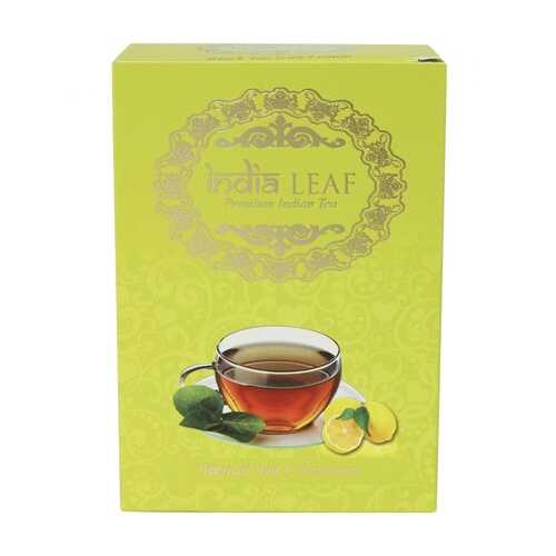 Чай India leaf Черный с лимоном, среднелистовой с добавками, 100 гр в Дикси