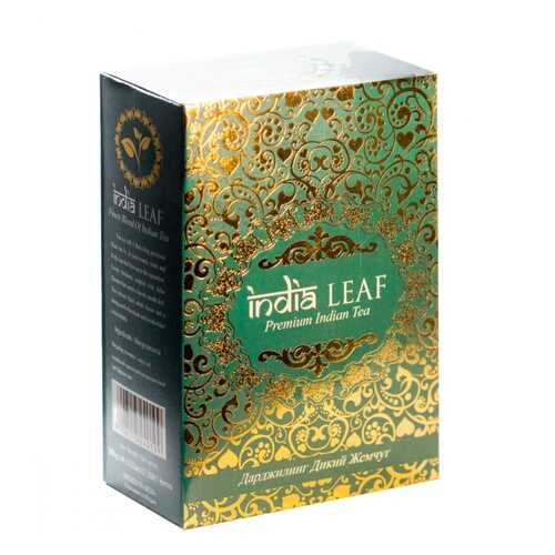 Чай India leaf Дарджилинг дикий жемчуг, черный круполистовой, 100 гр в Дикси