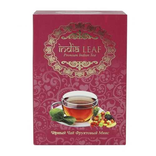 Чай India leaf С манго, черный среднелистовой с добавками, 100 гр в Дикси