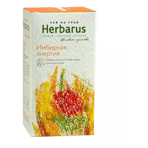 Чай из трав Herbarus пакетированный имбирная энергия 24 пакетиков в Дикси